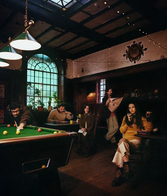 Pool table in pub.